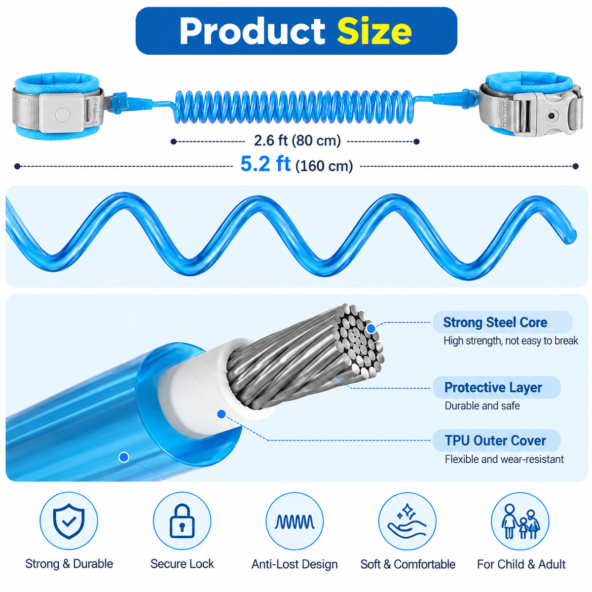 Anti-Lost Magnetic Wrist Link