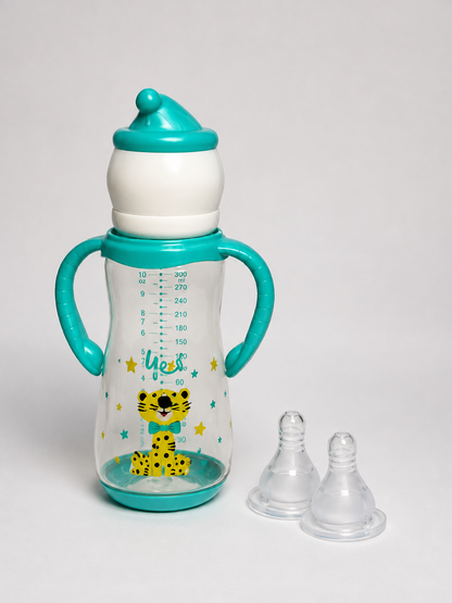 Pure Love Premium Baby Feeding Bottle with Handles 120ml / 4oz (Teal)