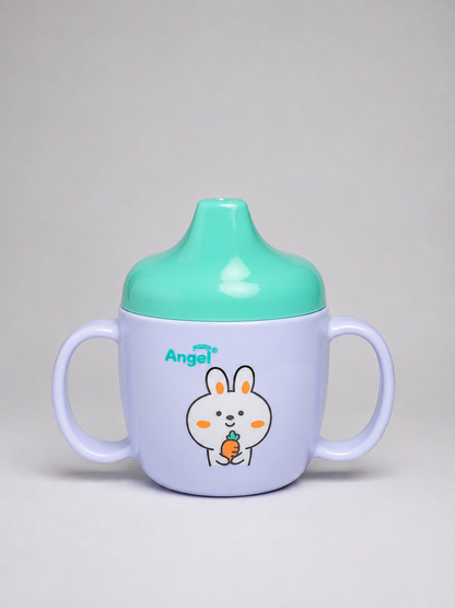 Angel Baby Sipper Spout Cup with Handles (Lavender & Mint)