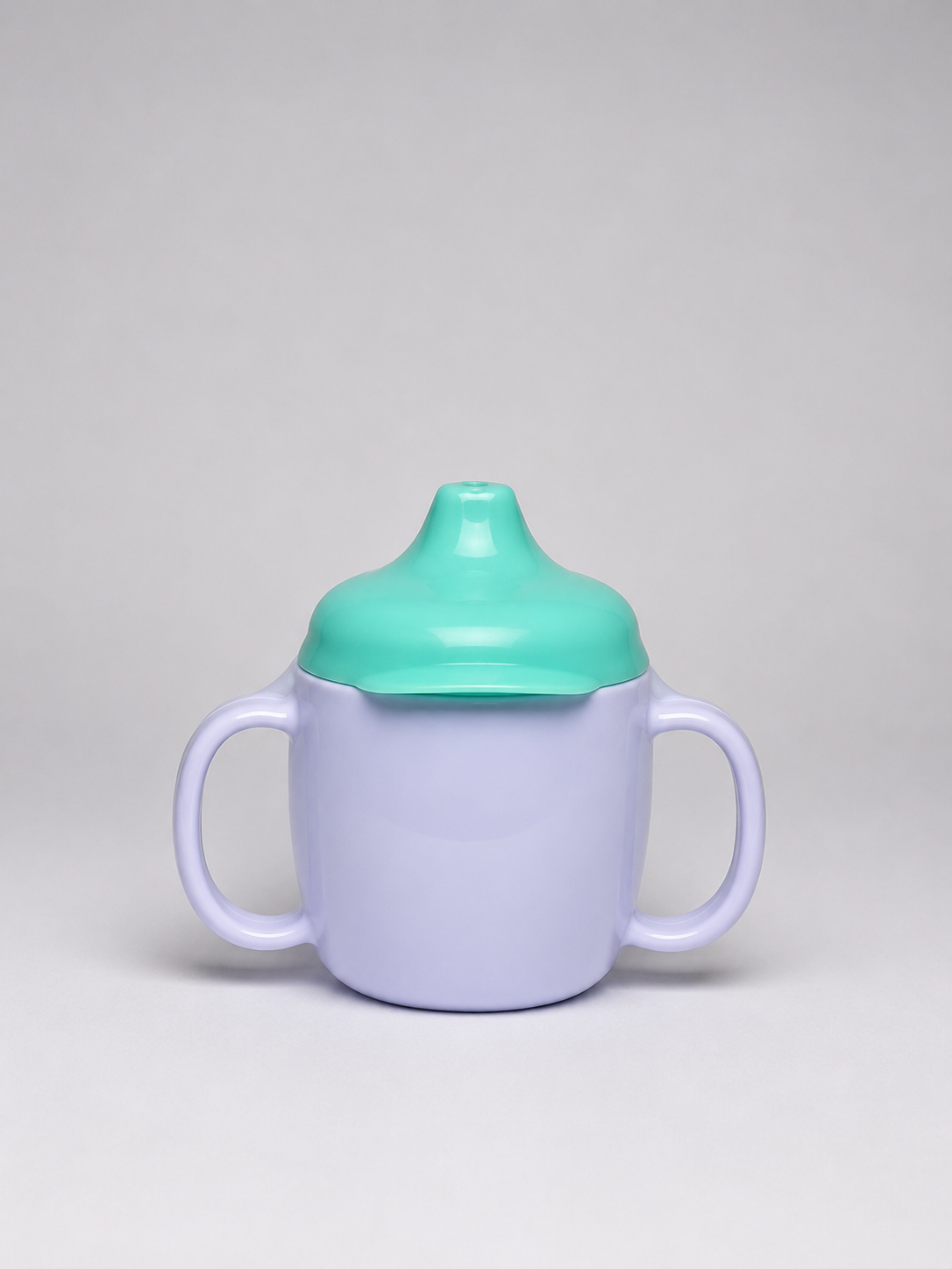 Angel Baby Sipper Spout Cup with Handles (Lavender & Mint)