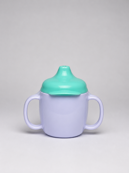 Angel Baby Sipper Spout Cup with Handles (Lavender & Mint)