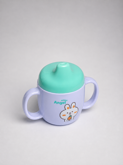 Angel Baby Sipper Spout Cup with Handles (Lavender & Mint)