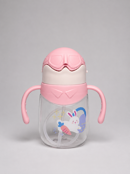 Baby Sippy & Straw Trainer Cup 300ml (Pink)