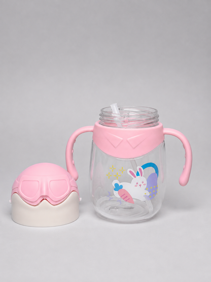 Baby Sippy & Straw Trainer Cup 300ml (Pink)