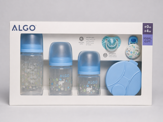 Algo 6-Piece Anti-Colic Starter Set (0m+ & 4m+)
