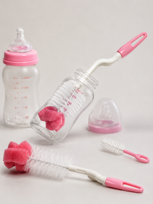 Minitee 4-in-1 Baby Feeder & Nipple Cleaning Brush Set