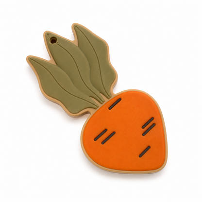 Hercules Bear Carrot Silicone Teether Toy