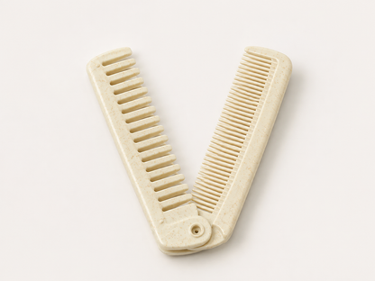 Baby Portable Folding Pocket Hair Comb (Cream)