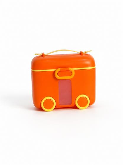 Car-Shaped Baby Milk Powder & Formula Dispenser (Orange)
