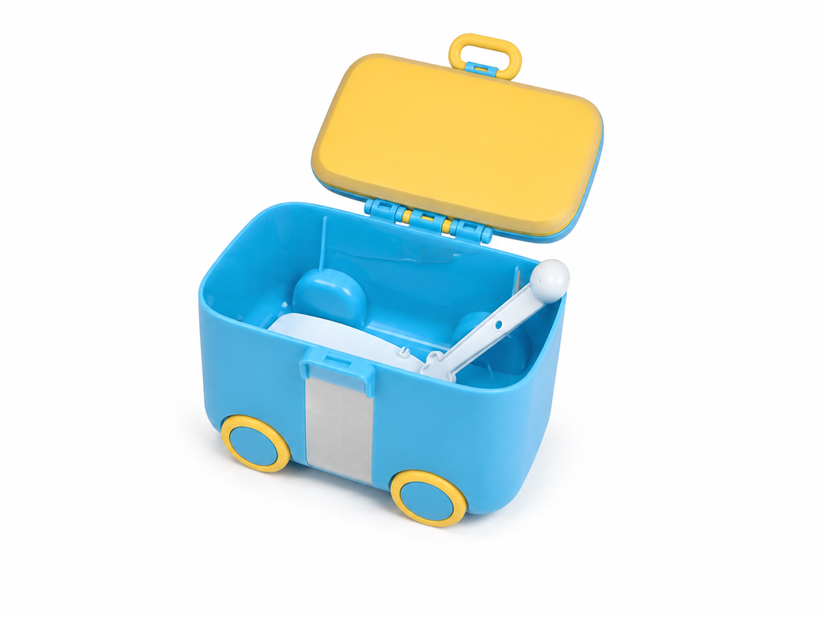 Car-Shaped Baby Milk Powder & Formula Dispenser (Blue)