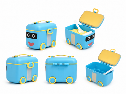 Car-Shaped Baby Milk Powder & Formula Dispenser (Blue)