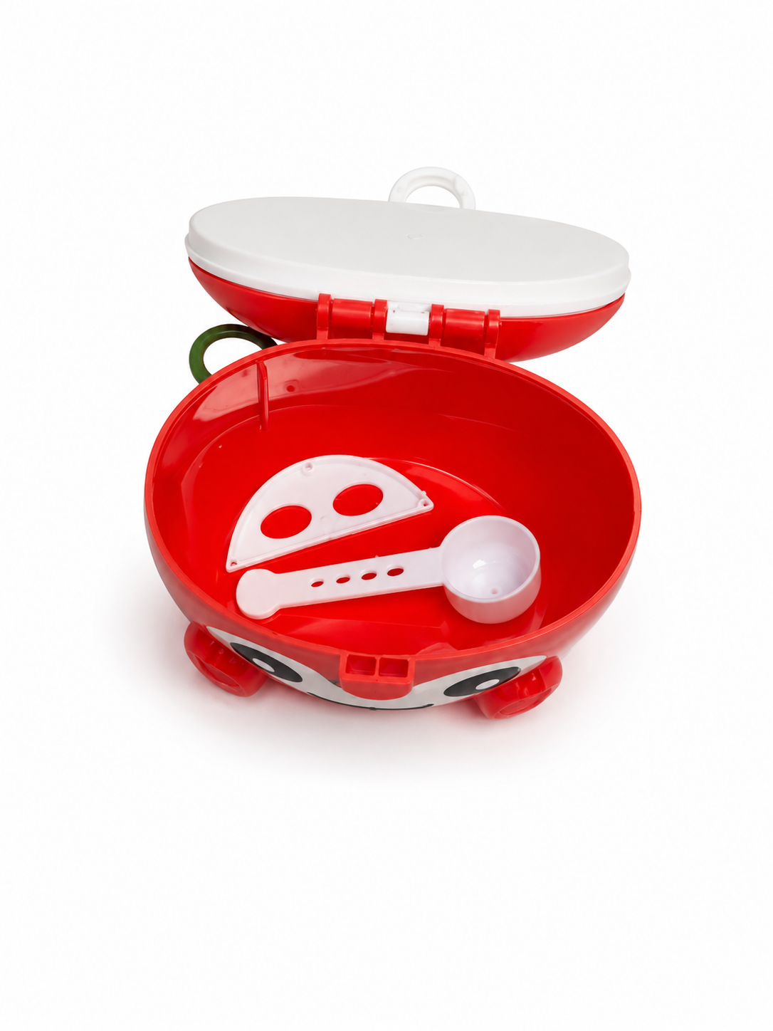 Apple-Shaped Baby Milk Powder & Formula Dispenser (Red)