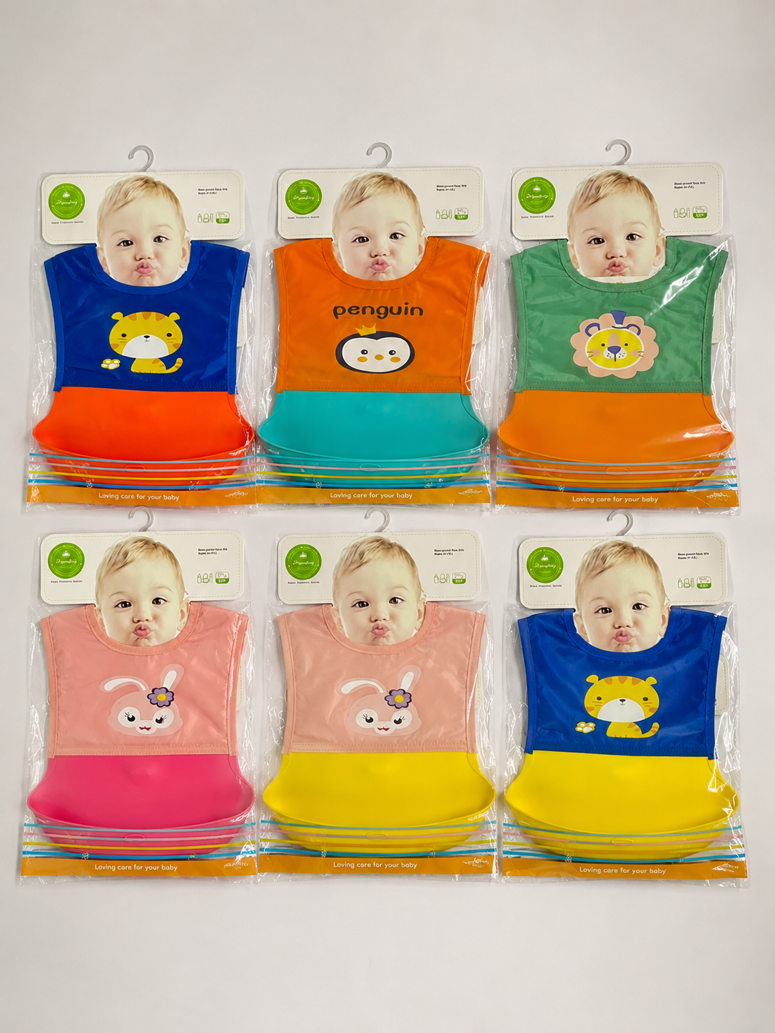 Waterproof Parachute & Silicone Baby Bib with Food Catcher