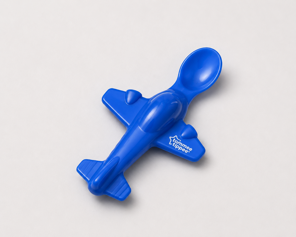 Tommee Tippee Aeroplane Feeding Spoons (2 Pcs – Blue)