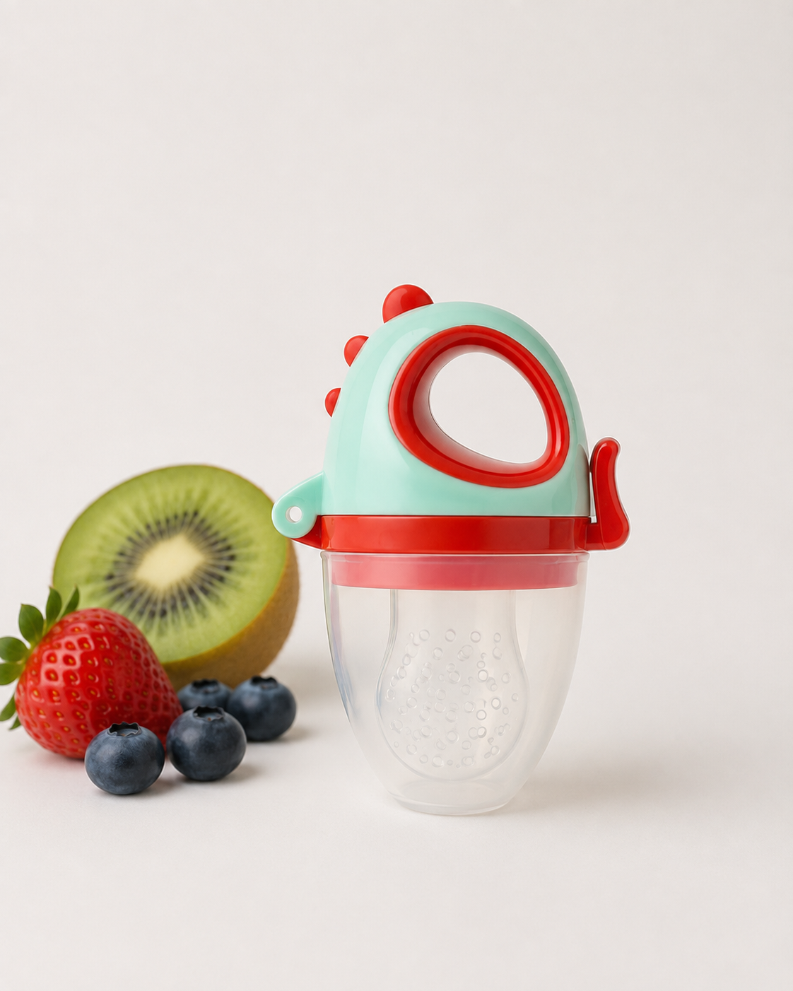 Fresh Food Feeder & Nibbler Pacifier (Mint Green & Red)