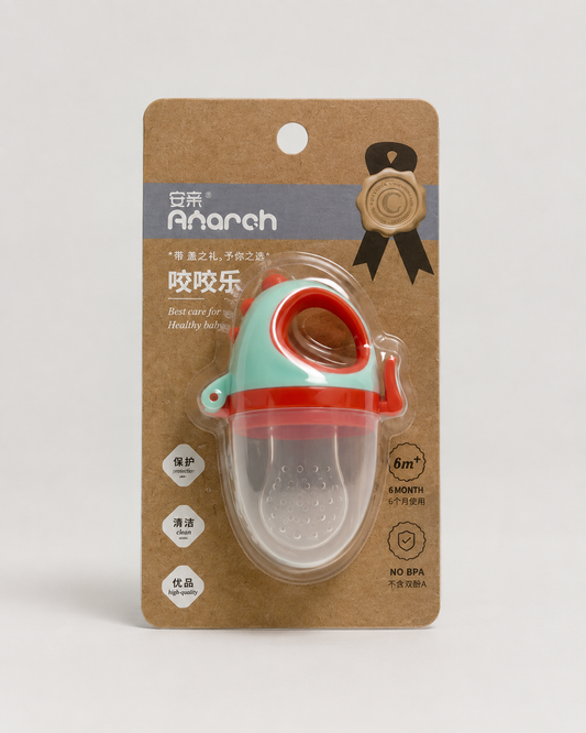Fresh Food Feeder & Nibbler Pacifier (Mint Green & Red)