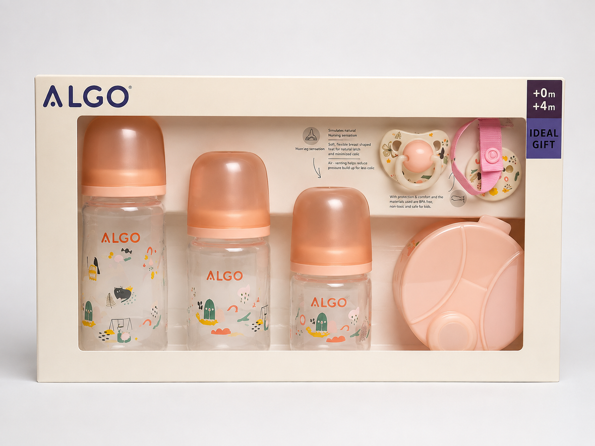 Algo 6-Piece Anti-Colic Starter Set (0m+ & 4m+)